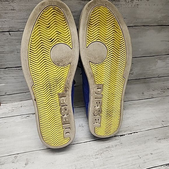 Diesel Prime Time Suede Wingtip Brogue Derby Dress Men’s Blue Shoes Size 10 - Picture 11 of 15